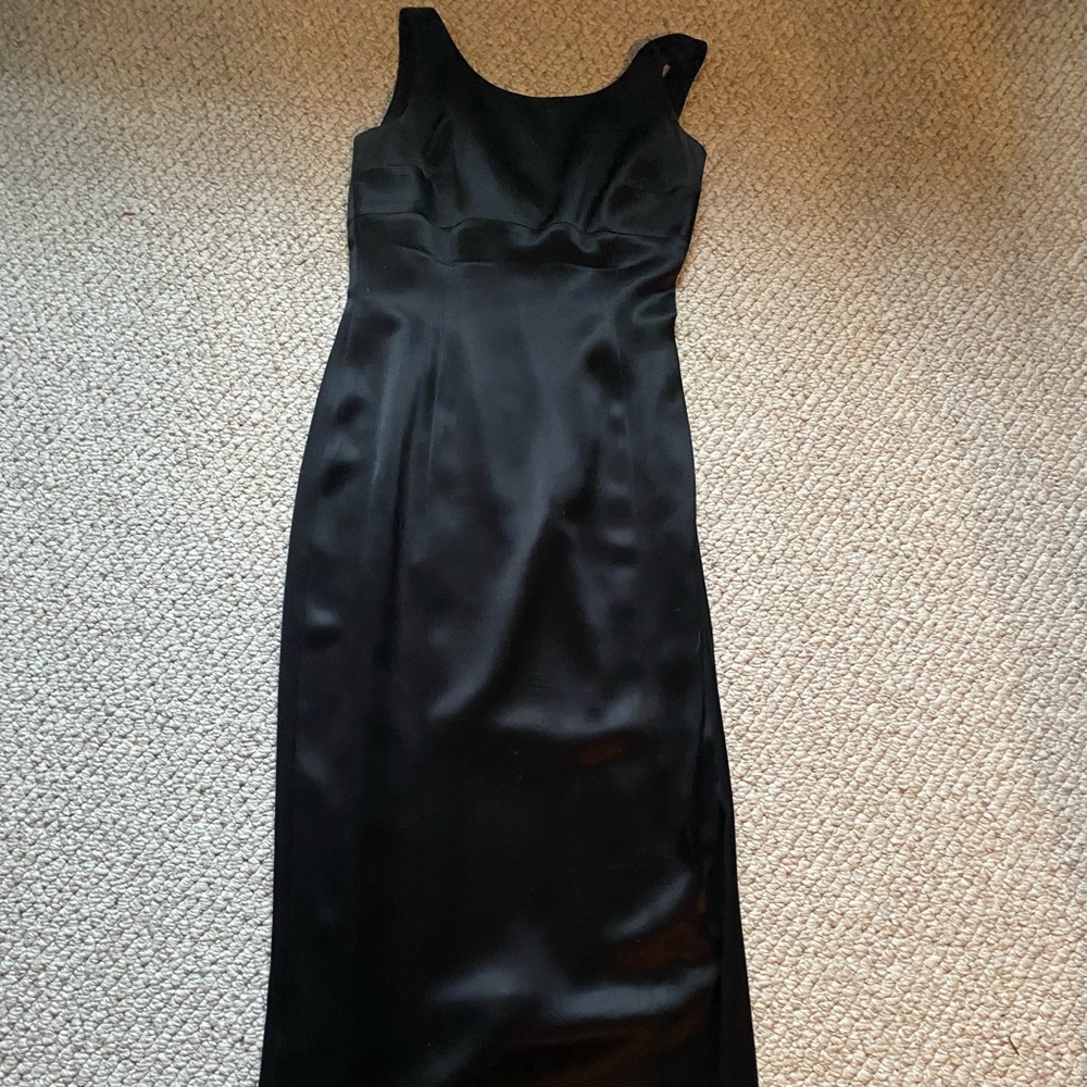 Tahari Black formal Dress Black Tie Gown 4